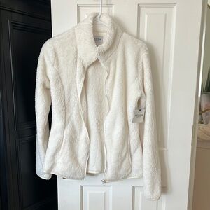 Arizona Jean Company Women's White Fleece Jacket